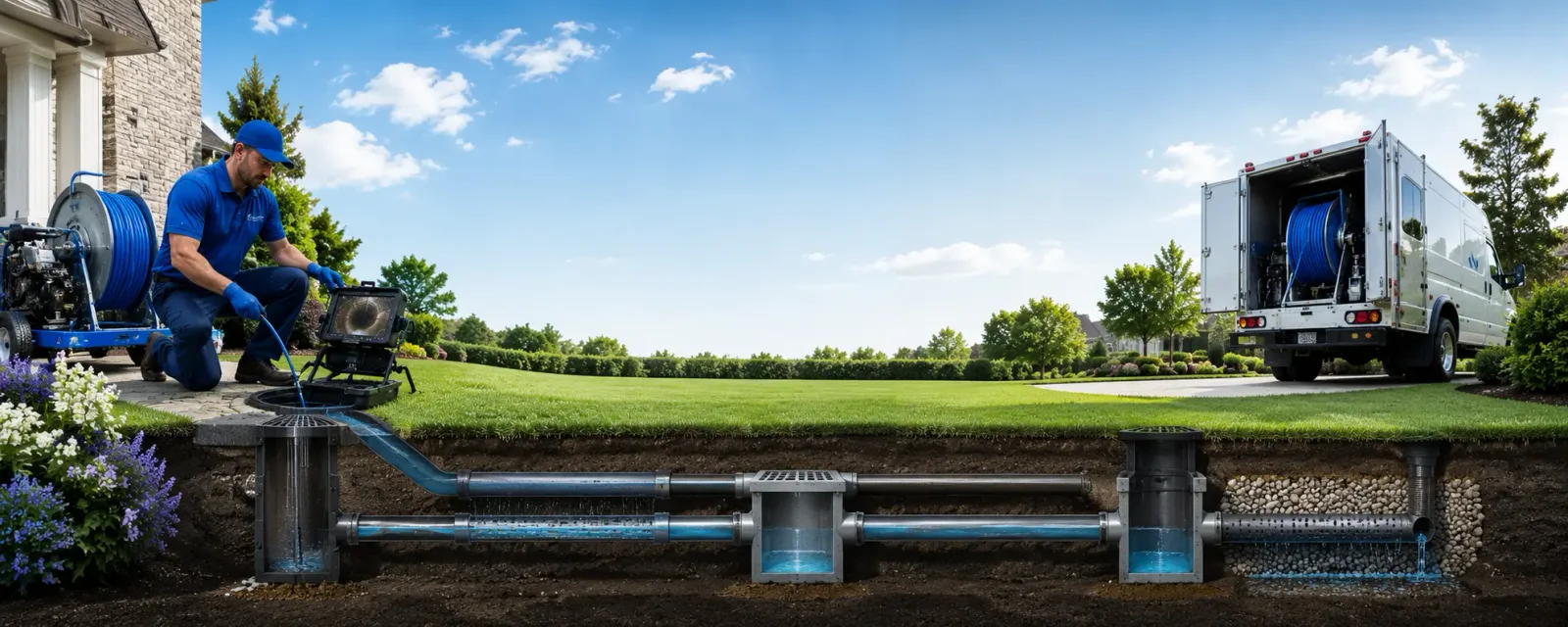 Outdoor drain cleaning information for New Johnsonville, TN